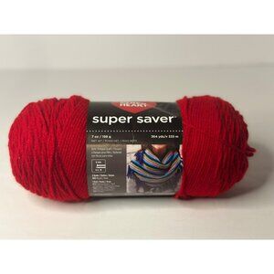 Red Heart Craft 100% Acrylic Fiber Yarn for Crochet Knitting Weaving Cherry Red